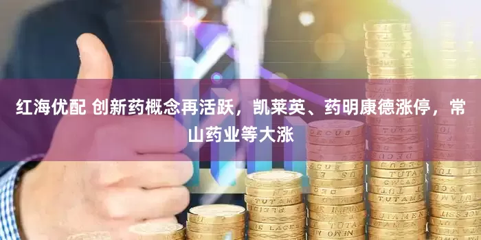 红海优配 创新药概念再活跃，凯莱英、药明康德涨停，常山药业等大涨
