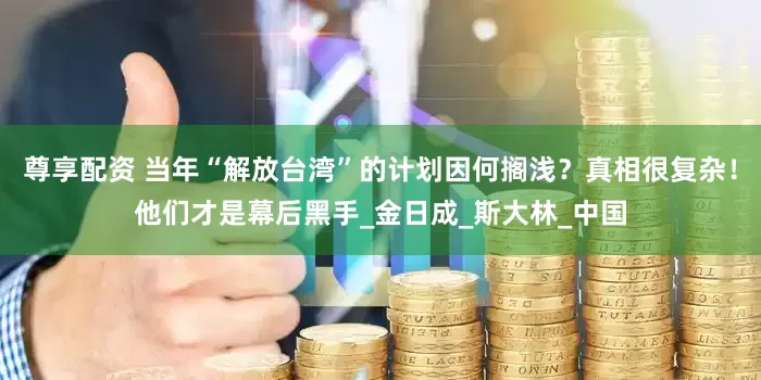 尊享配资 当年“解放台湾”的计划因何搁浅？真相很复杂！他们才是幕后黑手_金日成_斯大林_中国